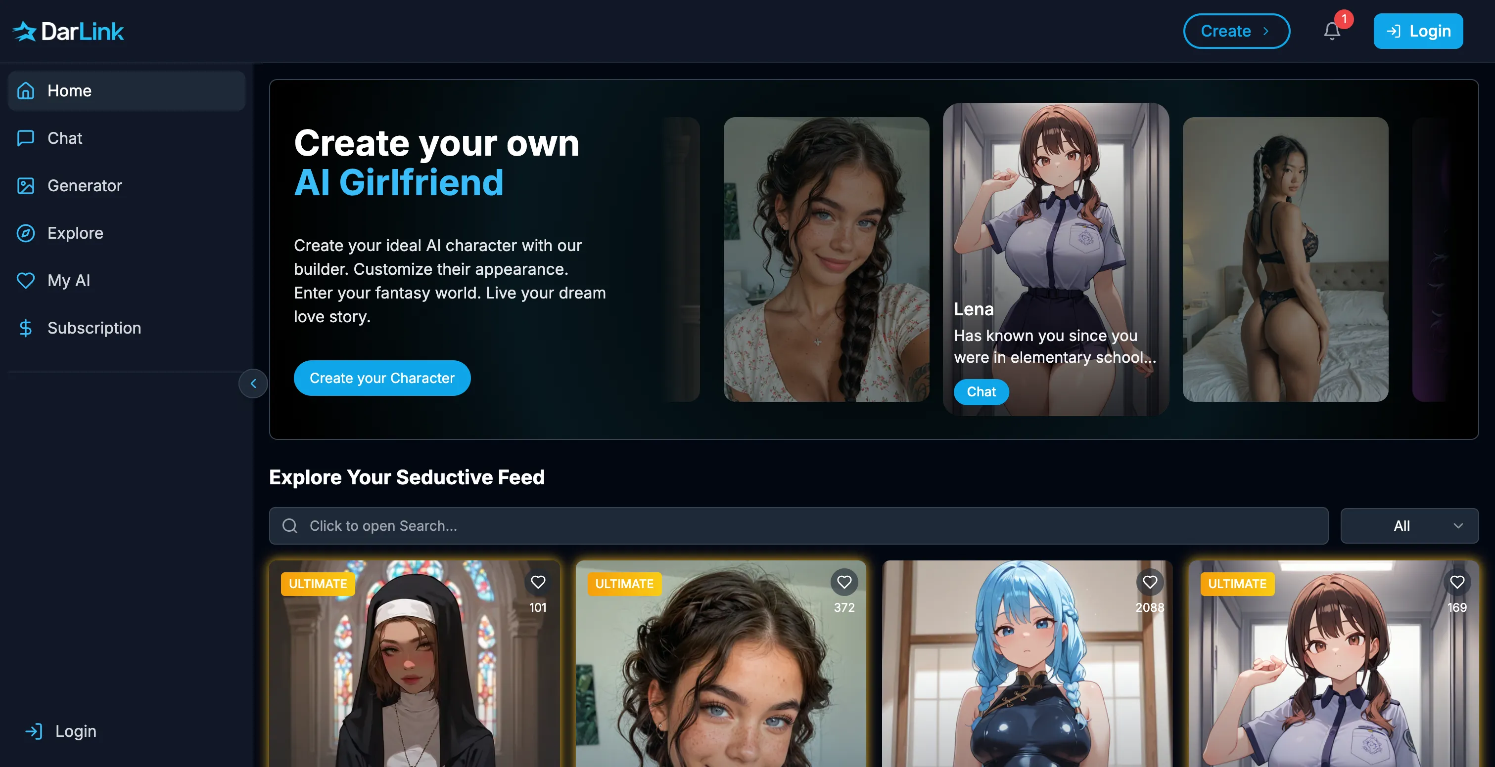 Capture d'écran de Darlink AI