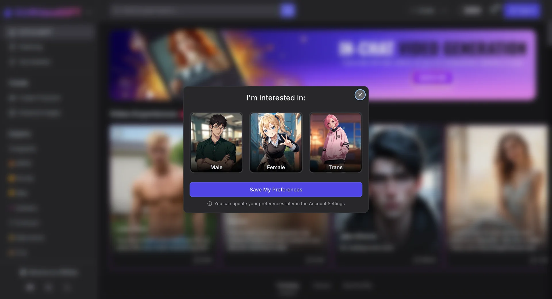 Capture d'écran de Girlfriend GPT