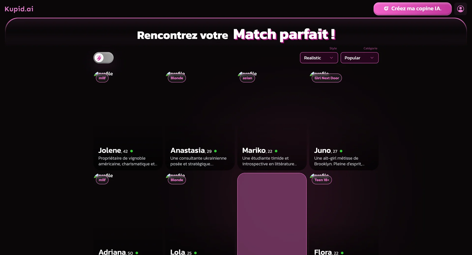 Kupid.ai - Capture d'écran