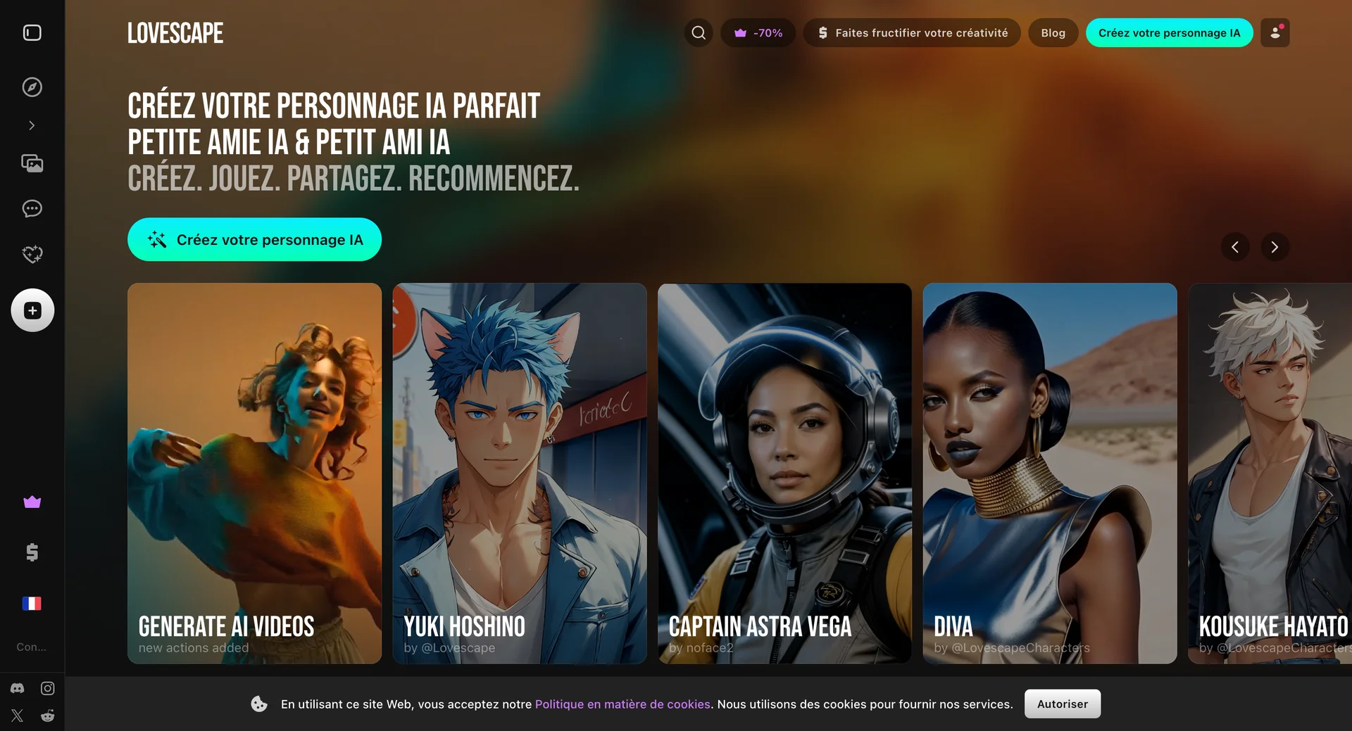 Screenshot of Lovescape