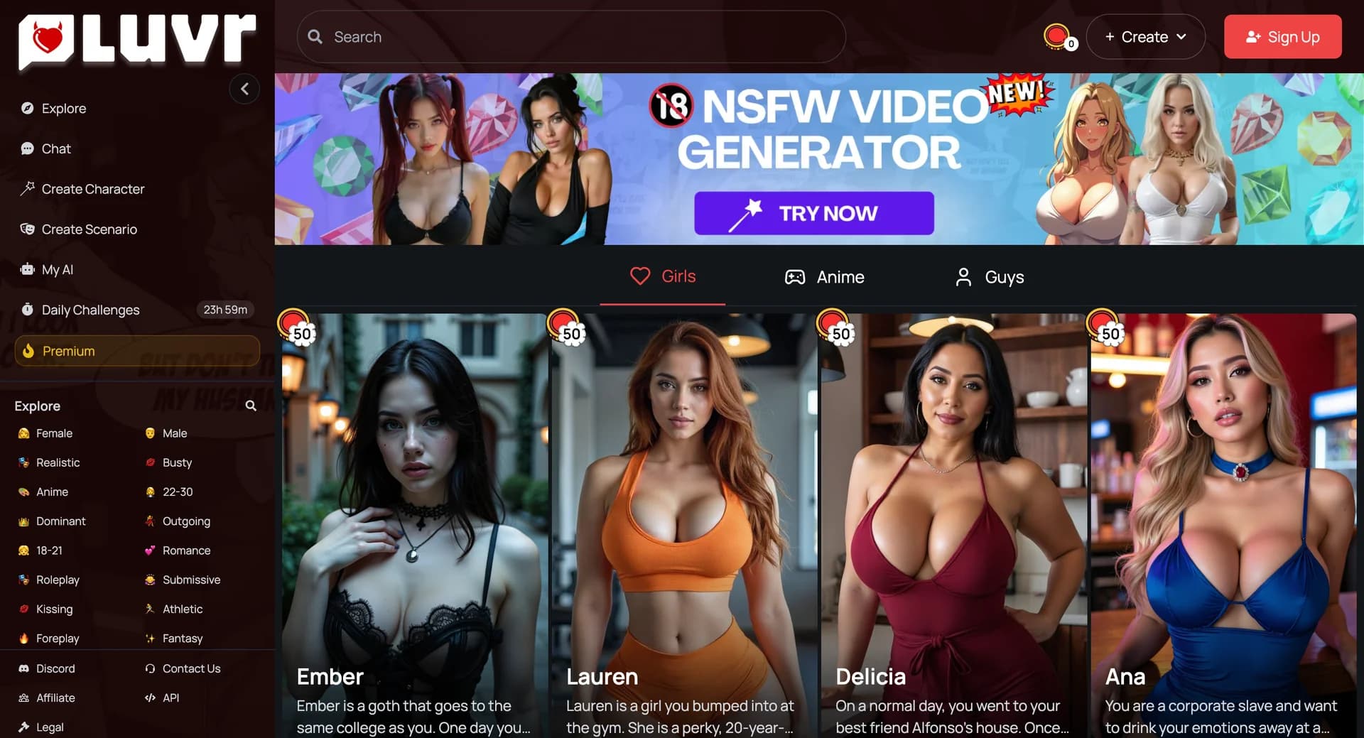 Luvr.ai - Capture d'écran