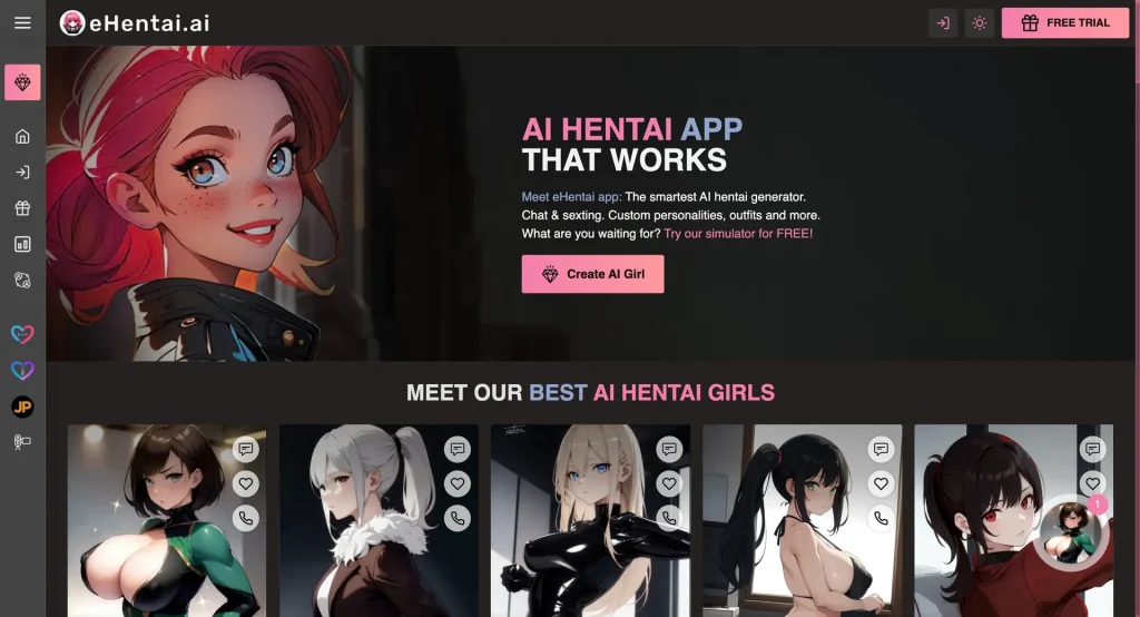 Aperçu de l'interface de eHentai.ai